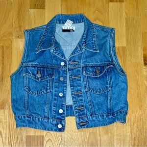 Kenar Etc. Blue Denim Vest Size Medium